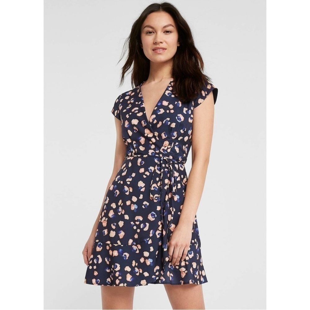 HUTCH Wrap Around Clara Leopard Dress